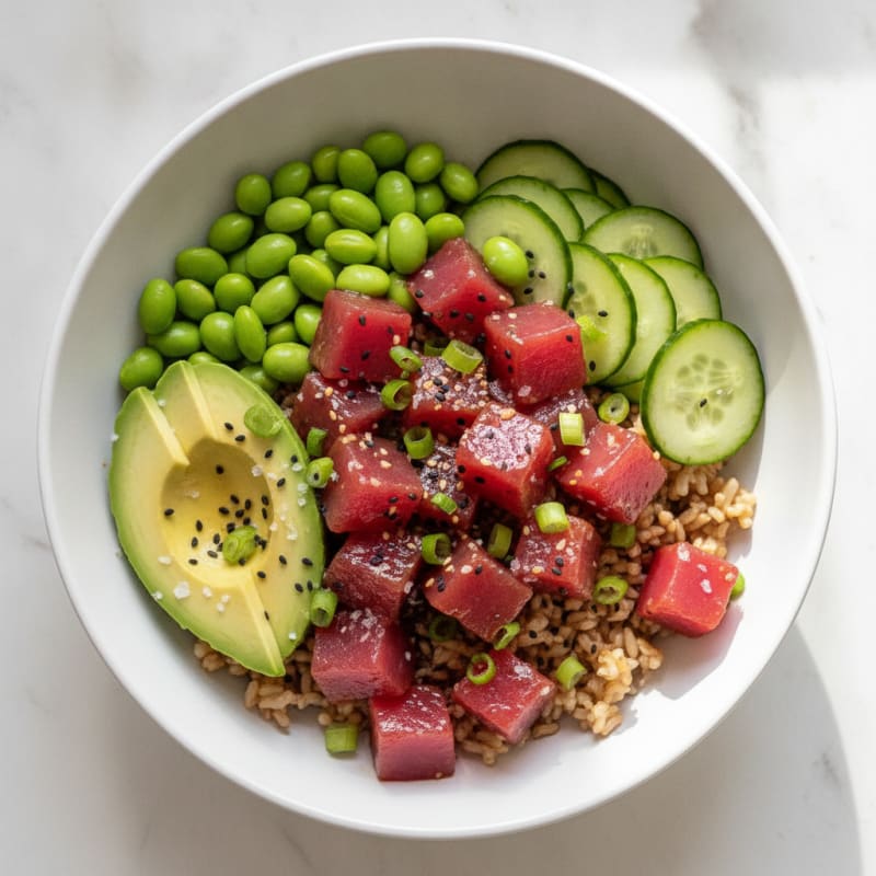 Hawaiian Ahi Tuna Poke Bowl