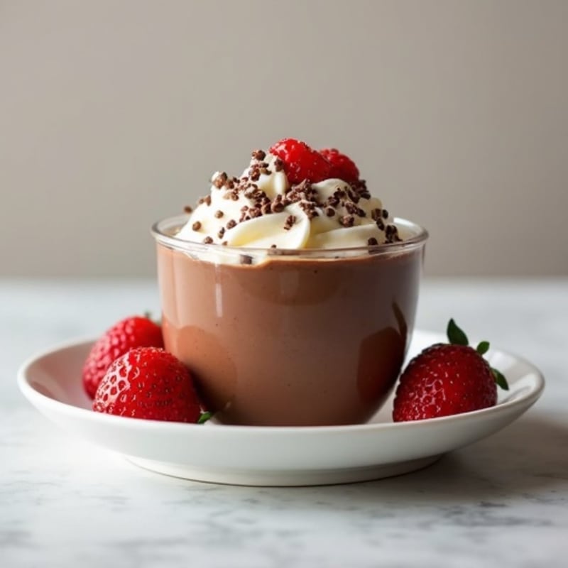 Silky Chocolate Protein Pudding with Greek Yogurt
