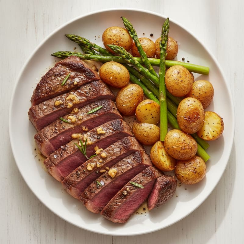 Pan-Seared Steak with Garlic Butter