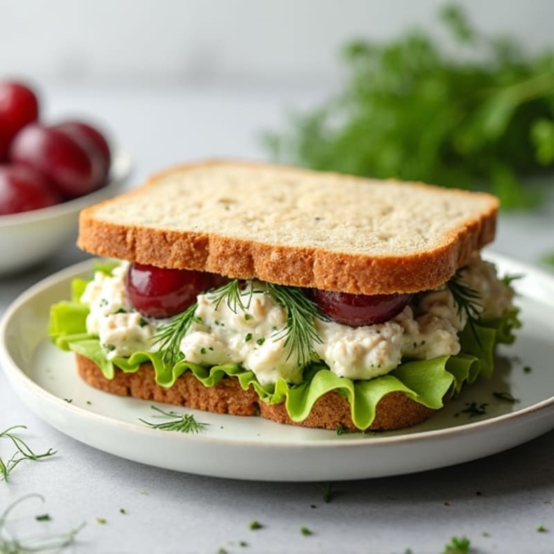Creamy Herb Chicken Salad Sandwich