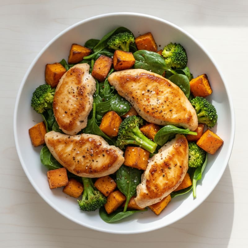 Chicken and Sweet Potato Power Bowl