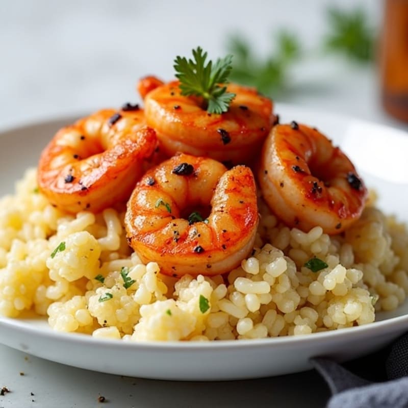 Blackened Cajun Shrimp with Cauliflower Rice