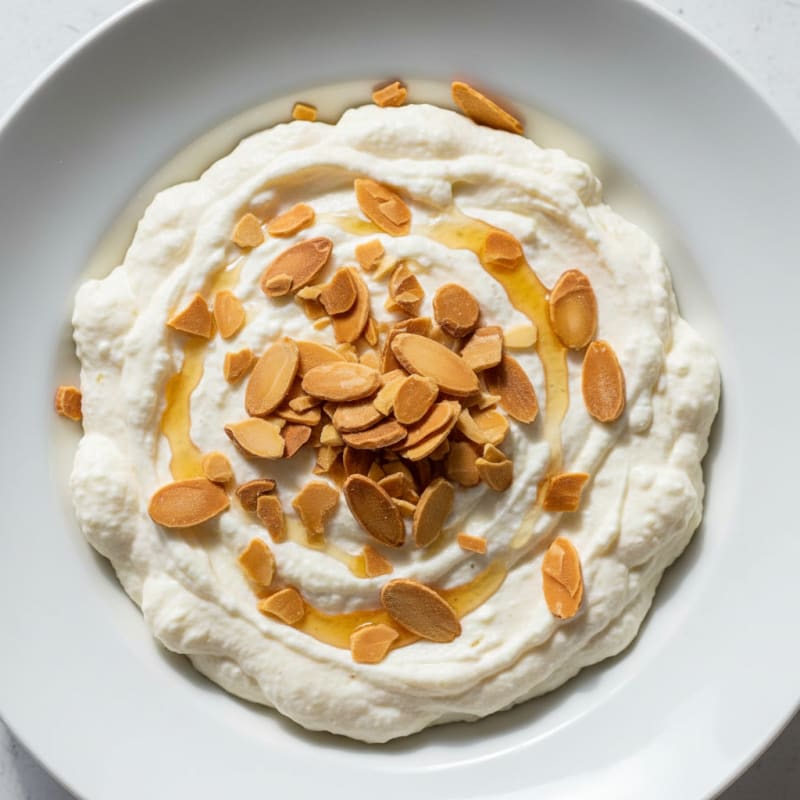 Creamy Greek Yogurt Protein Mousse with Almonds