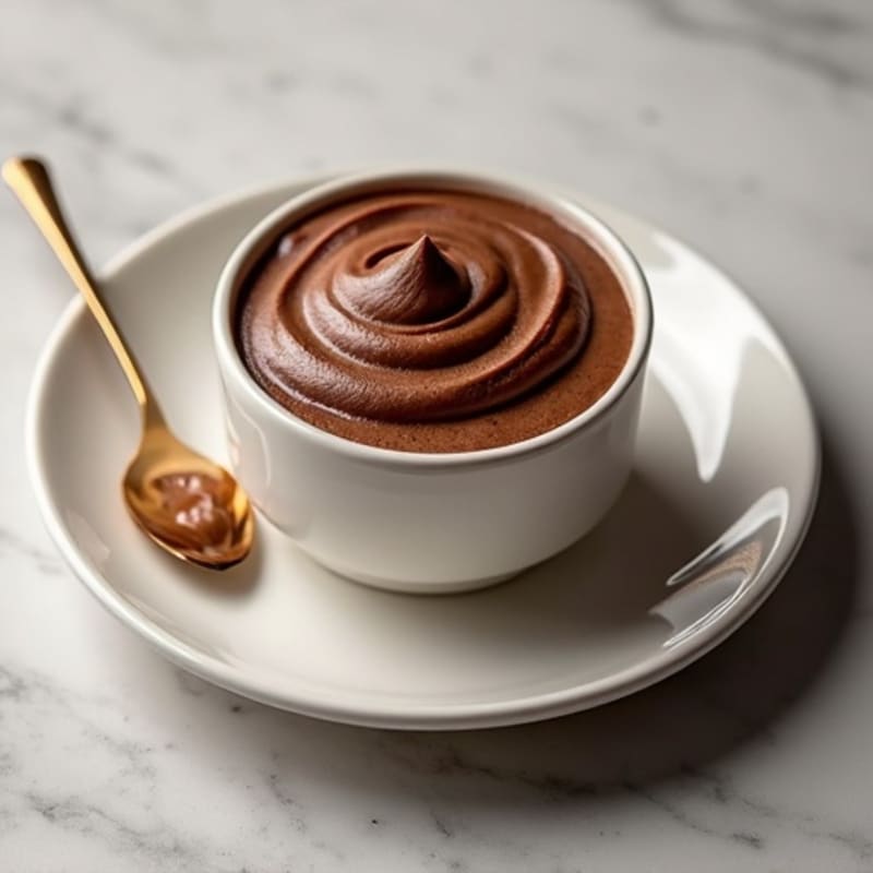 Silky Chocolate Protein Pudding with Almond Butter Swirl