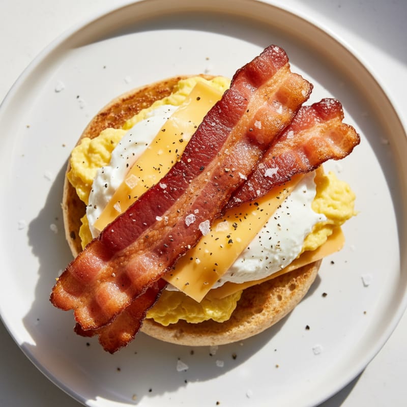 Classic Bacon Egg and Cheese Sandwich