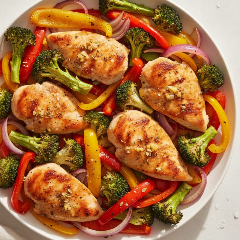 Sheet Pan Lemon Herb Chicken and Veggies