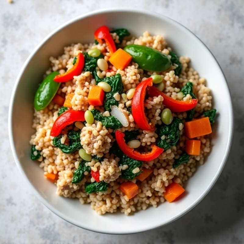 Savory Ground Turkey and Brown Rice Bowl