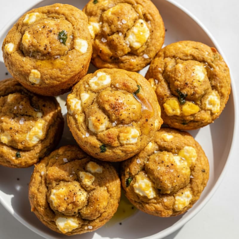 Pumpkin Egg Cottage Cheese Muffins