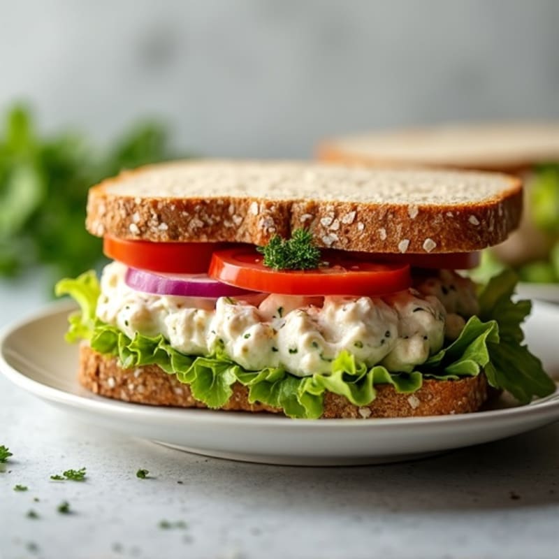 Creamy Herb Chicken Salad Sandwich