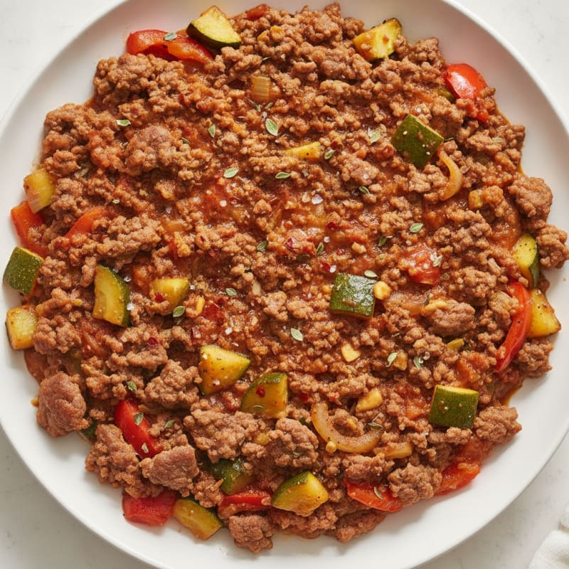 Hearty Ground Beef Skillet with Vegetables