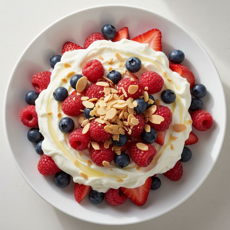 Creamy Greek Yogurt Protein Parfait with Mixed Berries