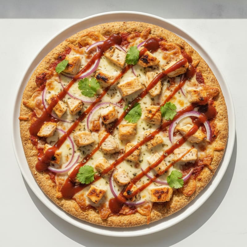 High-Protein BBQ Chicken Pizza
