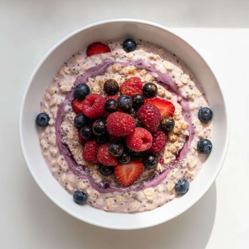 Mixed Berry Overnight Oats