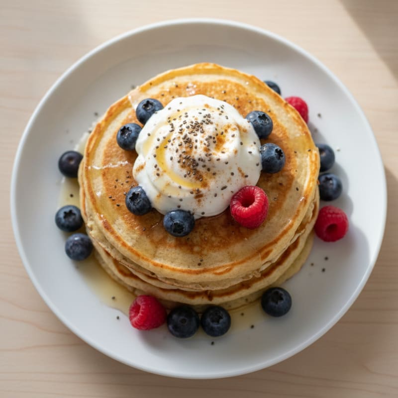 Fluffy Egg White Protein Pancakes