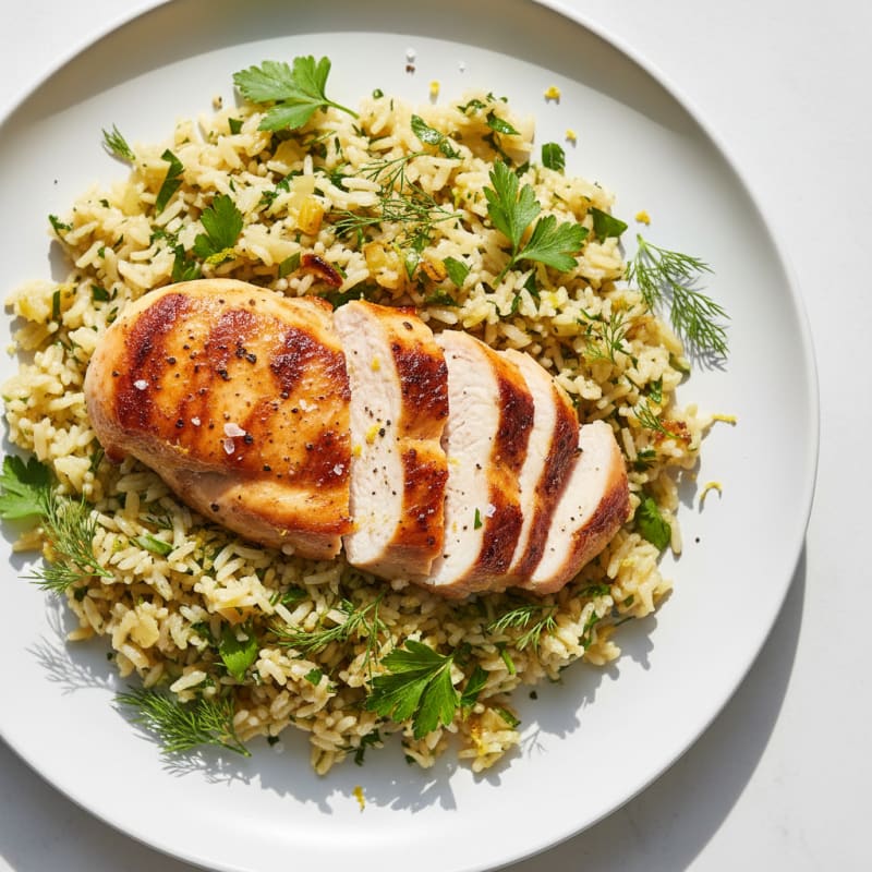 Zesty Lemon Herb Rice Pilaf