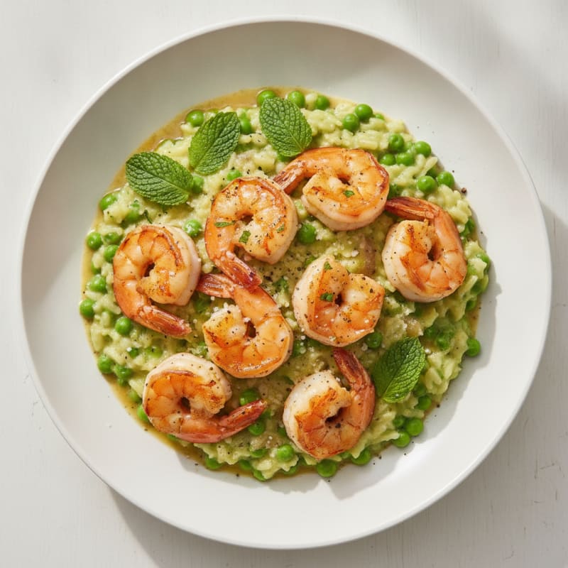 Sweet Pea and Mint Risotto