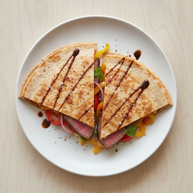 Seared Steak and Pepper Quesadillas