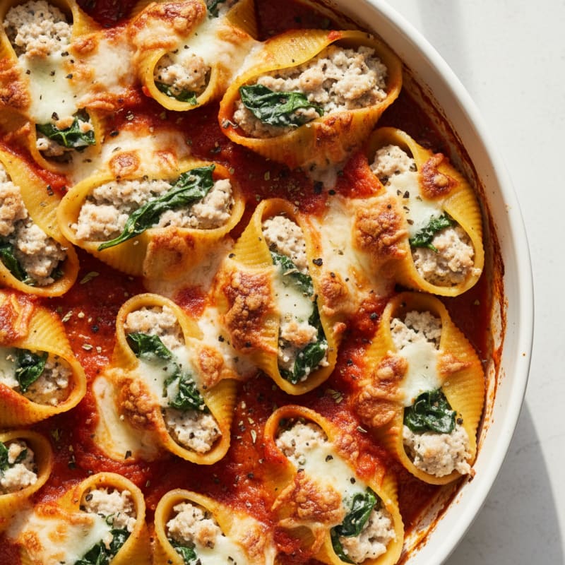 Creamy Ricotta Stuffed Shells with Zesty Marinara