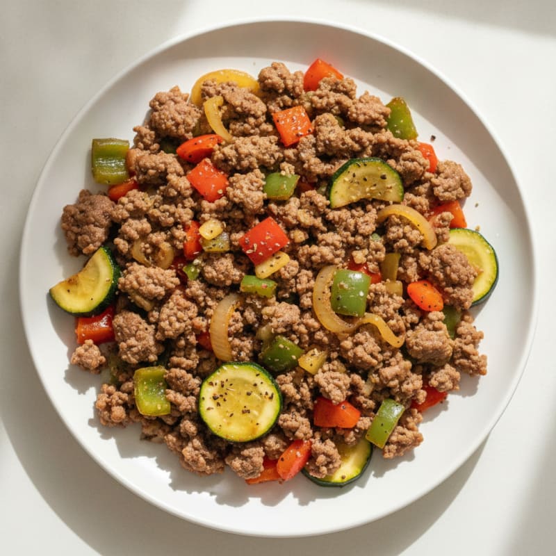 Ground Beef and Vegetable Skillet