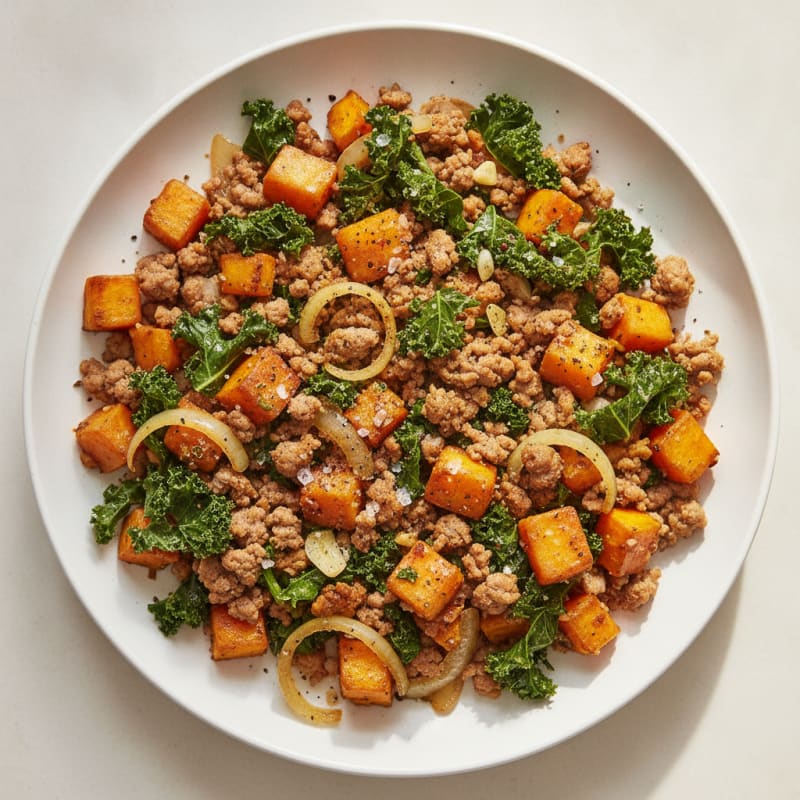 Sweet Potato and Kale Hash