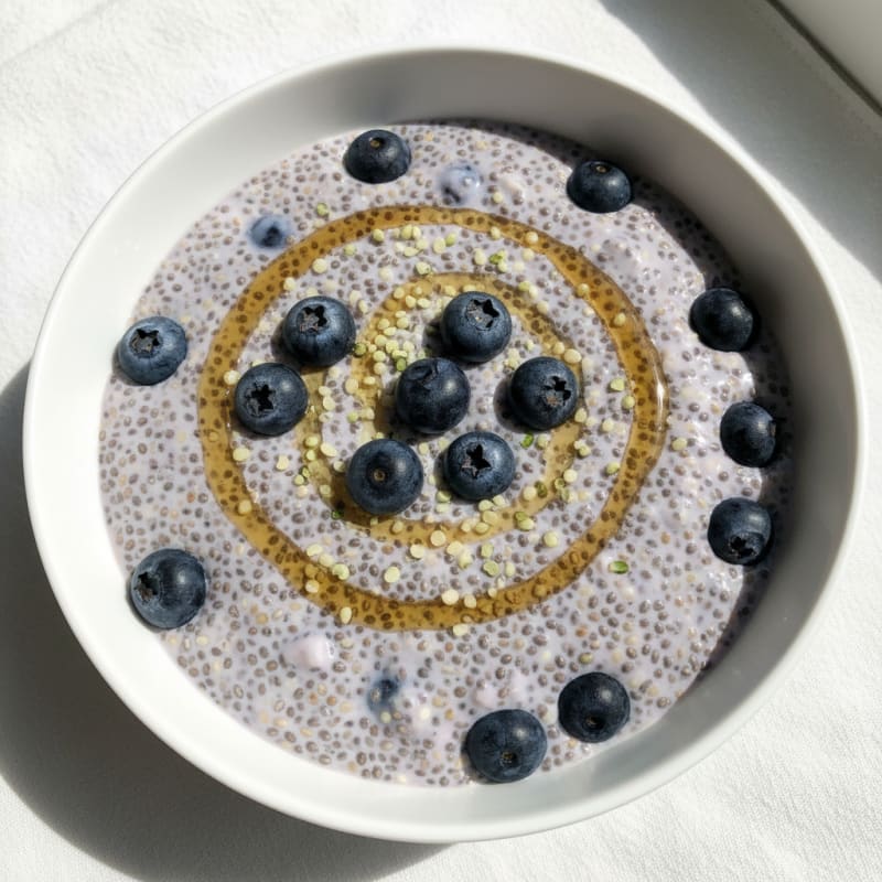 Blueberry Chia Seed Pudding