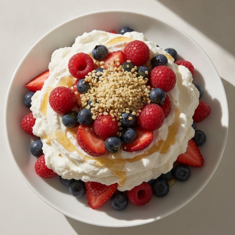 Creamy Greek Yogurt Protein Parfait with Mixed Berries