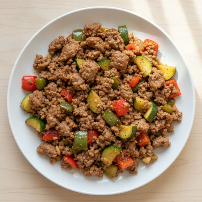 Hearty Ground Beef and Vegetable Skillet