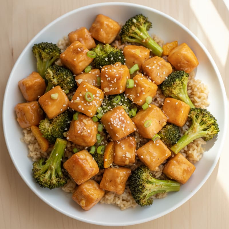 Baked Orange Chicken with Broccoli