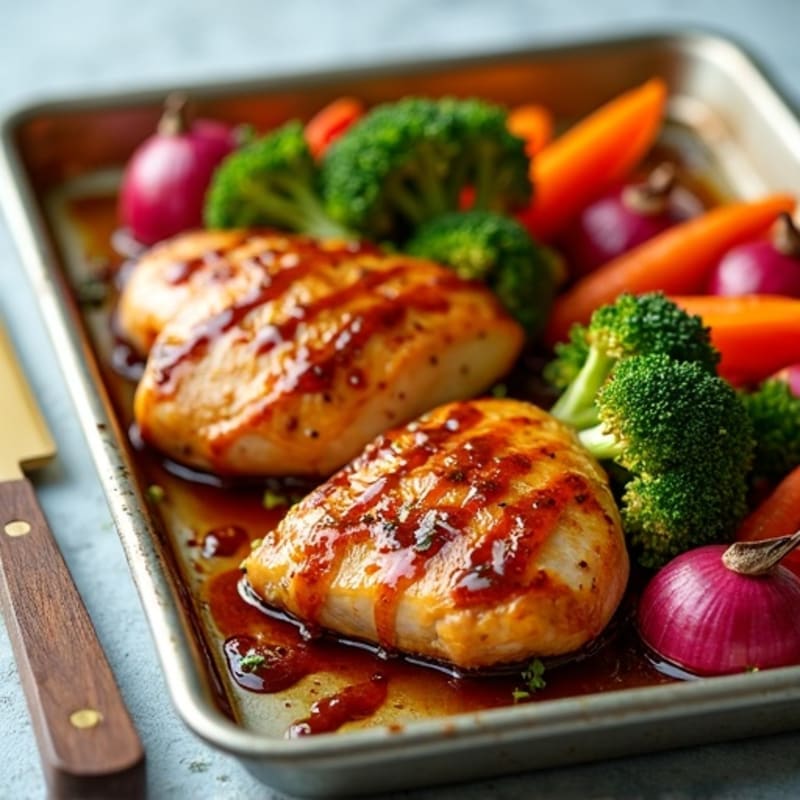 Sheet Pan Teriyaki Chicken and Roasted Vegetables