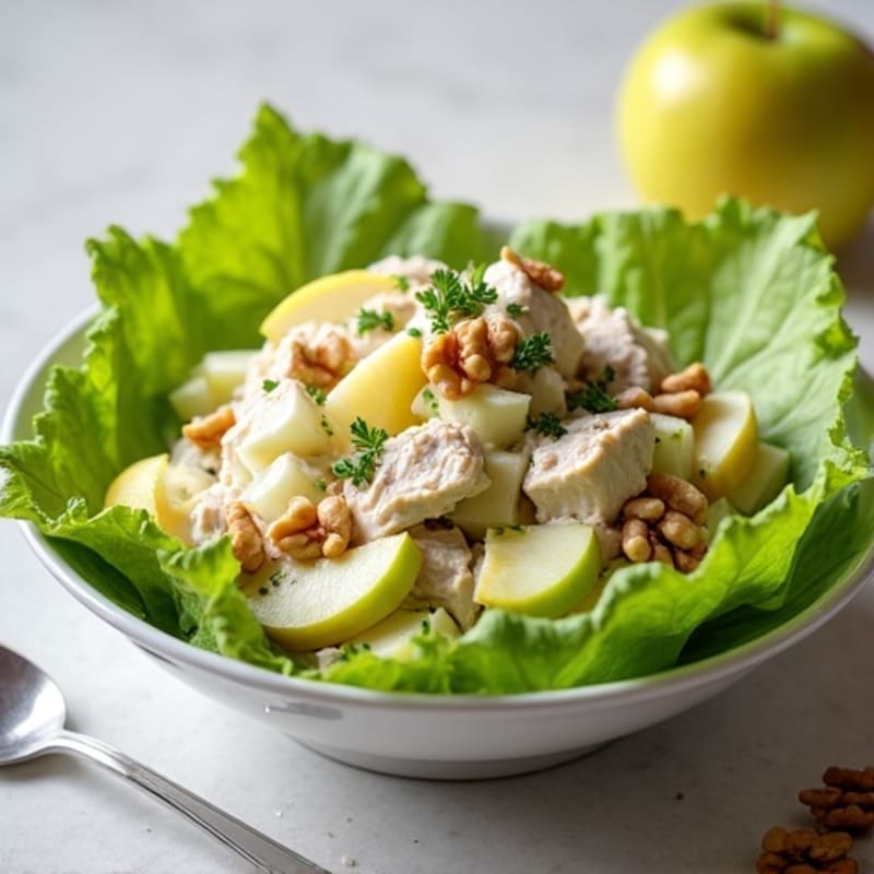 Creamy Greek Yogurt Chicken Salad with Crisp Apples and Celery