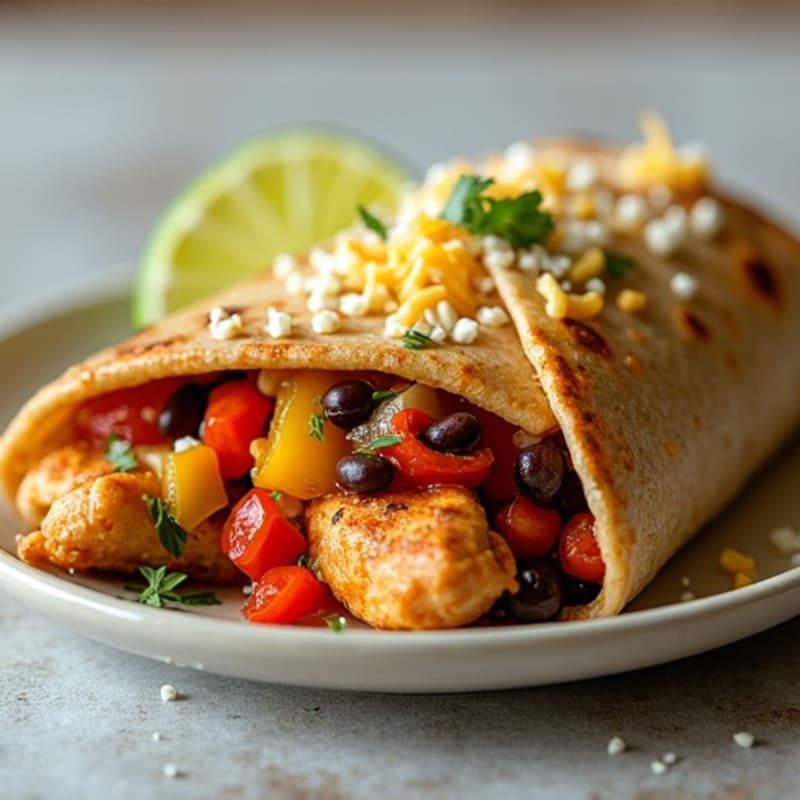 Chili-Lime Chicken and Veggie Tortilla Bake