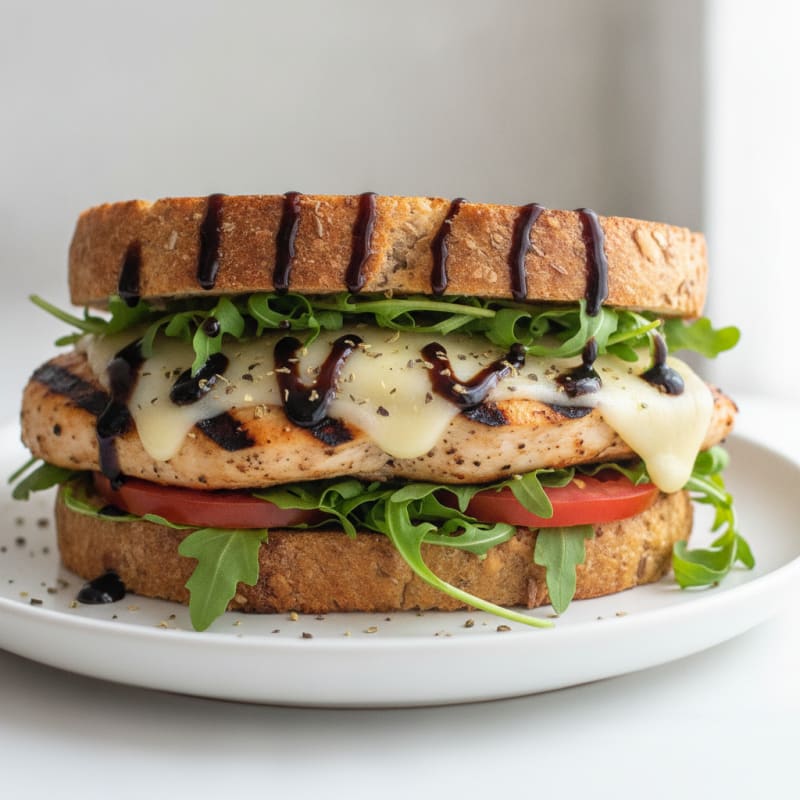 Grilled Italian Chicken Sandwich with Provolone