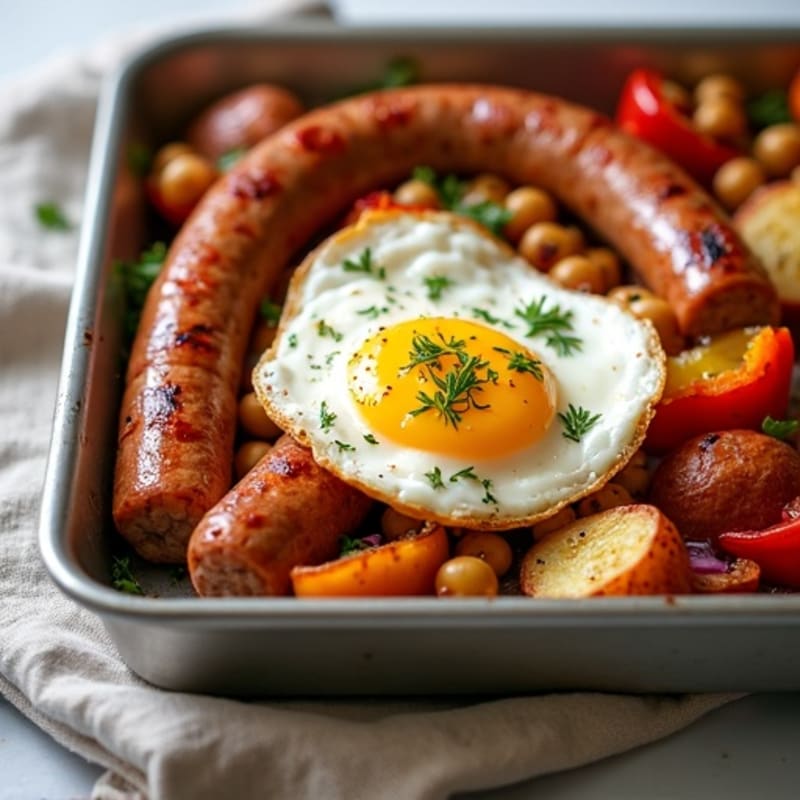 Sheet Pan Italian Sausage and Roasted Potato Bake