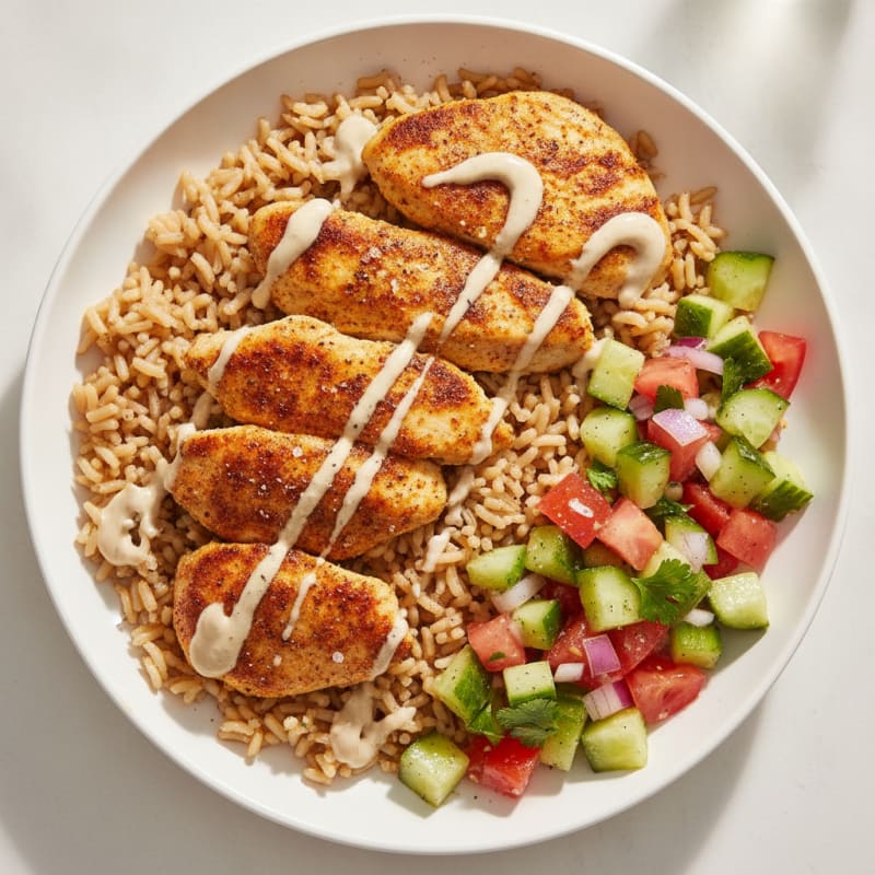 Chicken Shawarma Rice Bowl