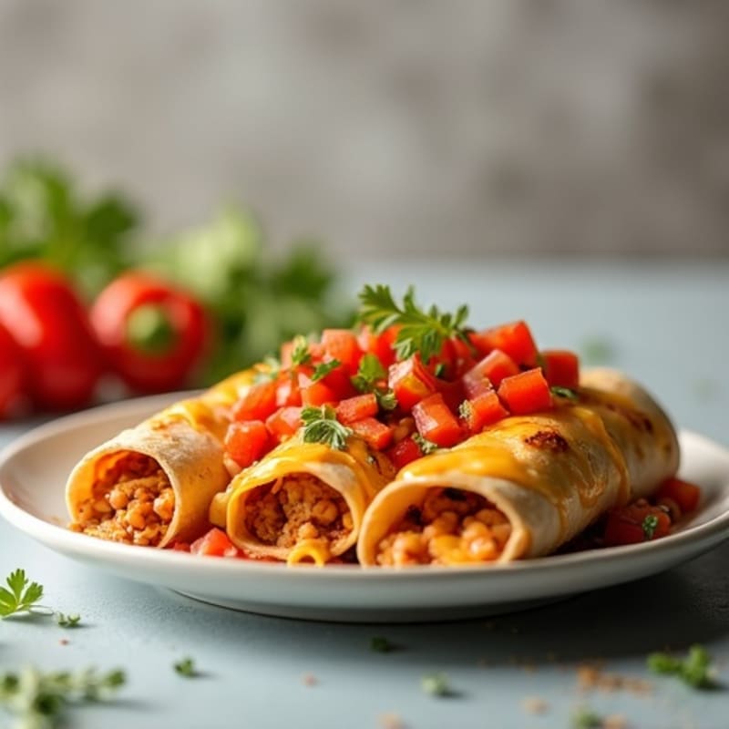 Cheesy Baked Chili Chicken Enchiladas