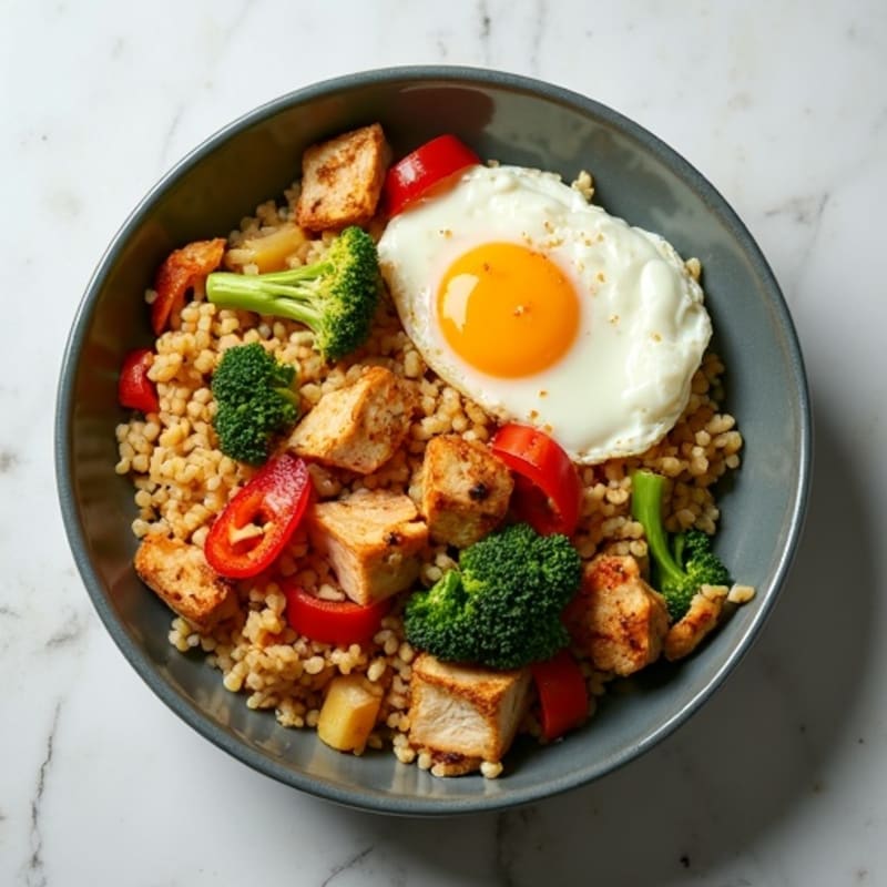 Cauliflower Rice Chicken Stir-Fry