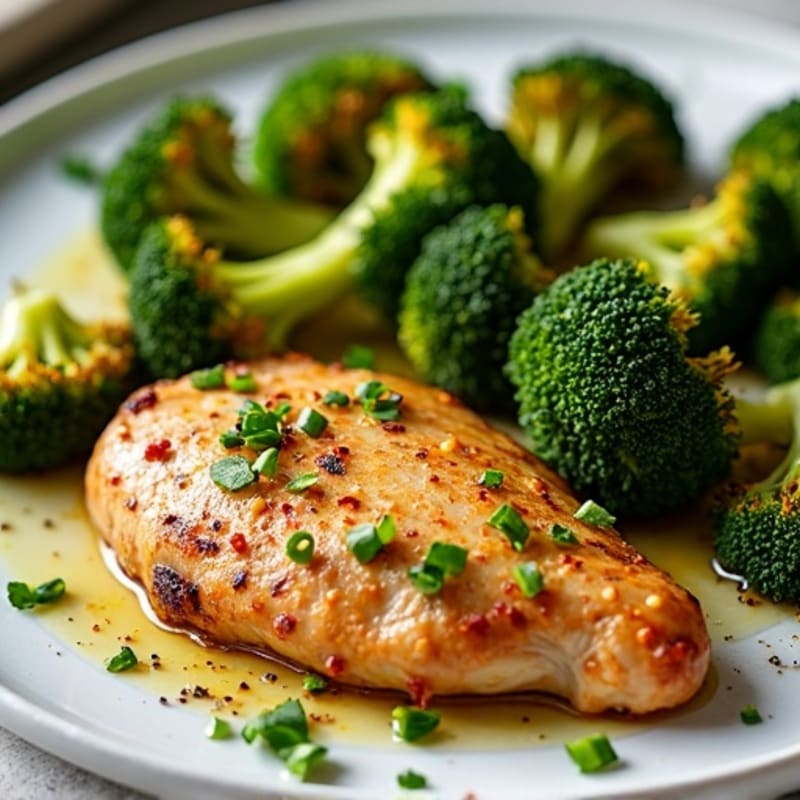 Sheet Pan Lemon Garlic Chicken with Crispy Broccoli