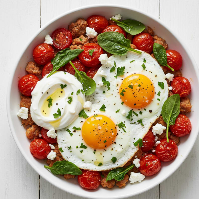 Baked Eggs with Roasted Tomatoes