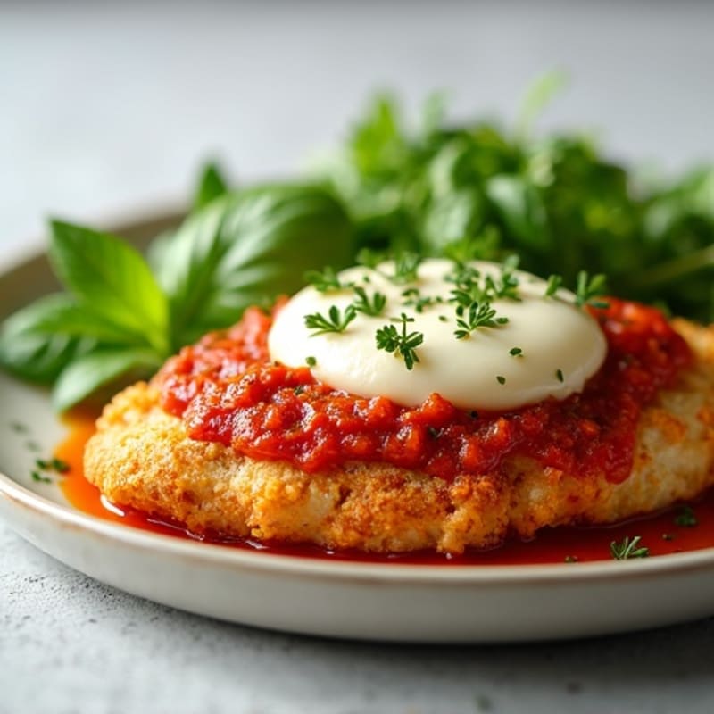 Crispy Baked Chicken Parmesan with Fresh Herbs