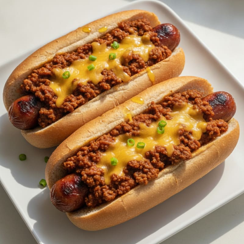 Classic Chili Cheese Hot Dogs
