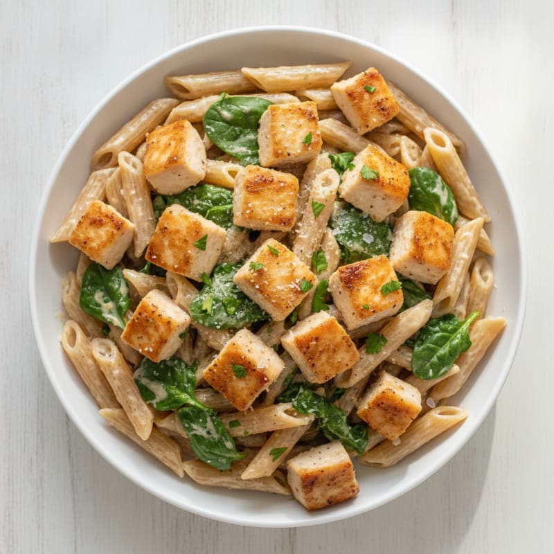 Garlic Parmesan Chicken Alfredo Pasta