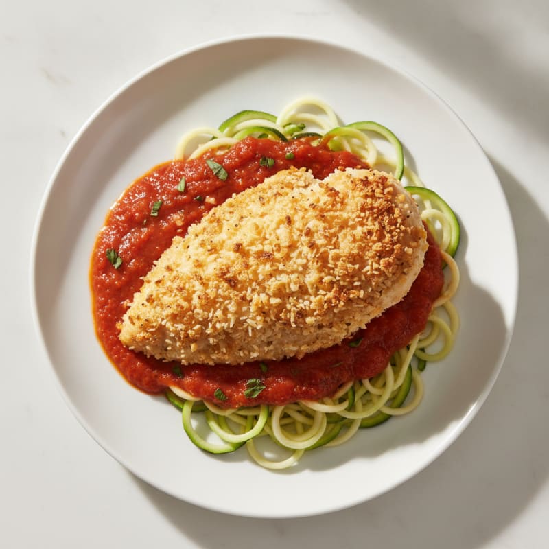 Parmesan-Crusted Chicken with Marinara