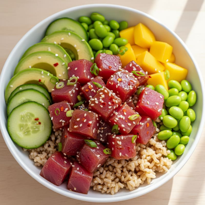 Zesty Hawaiian Tuna Poke Bowl