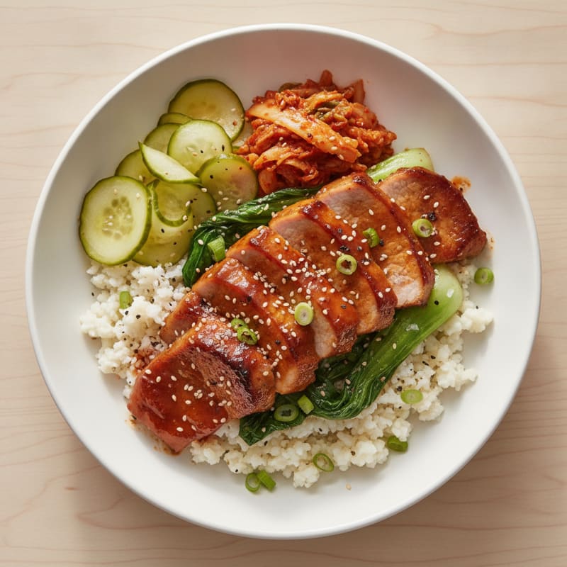 Spicy Gochujang Pork Belly Bowl