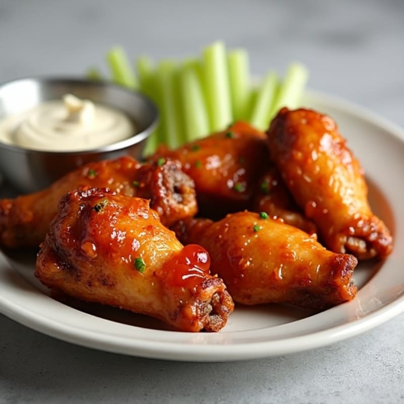Crispy Baked Sticky Honey Chicken Wings