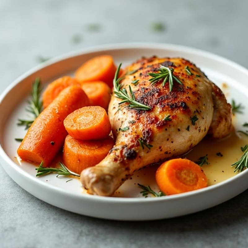 Crispy Herb-Roasted Chicken with Root Vegetables