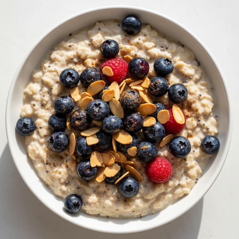 Berry-Almond Overnight Oats