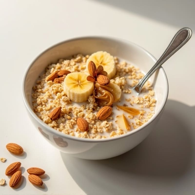 Protein-Packed Vanilla Almond Cereal Bowl