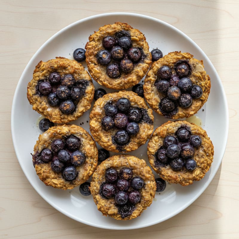 Baked Berry Oatmeal Cups