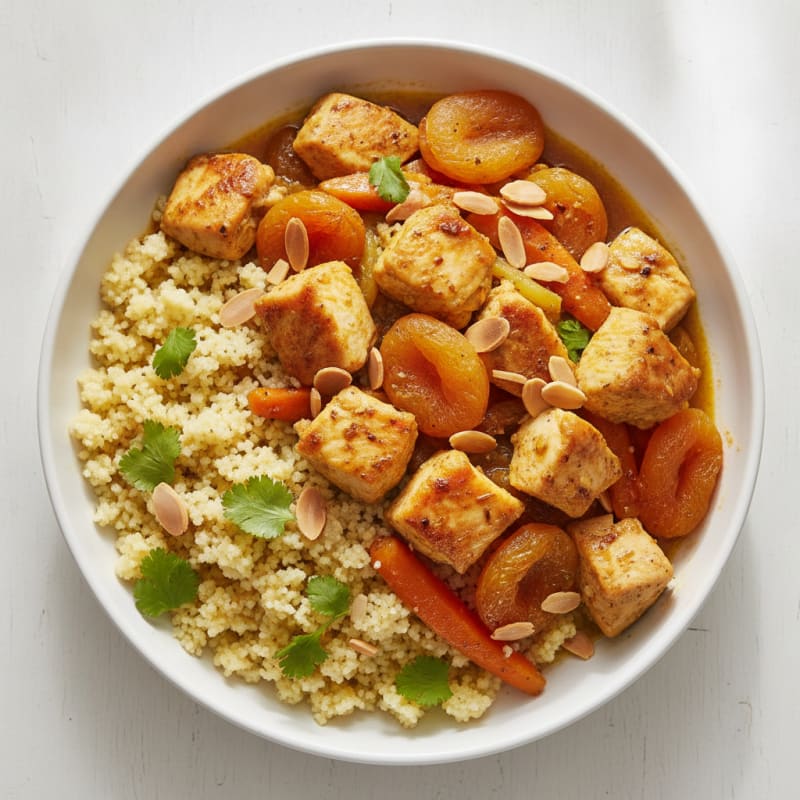 Chicken Tagine with Apricots and Almonds